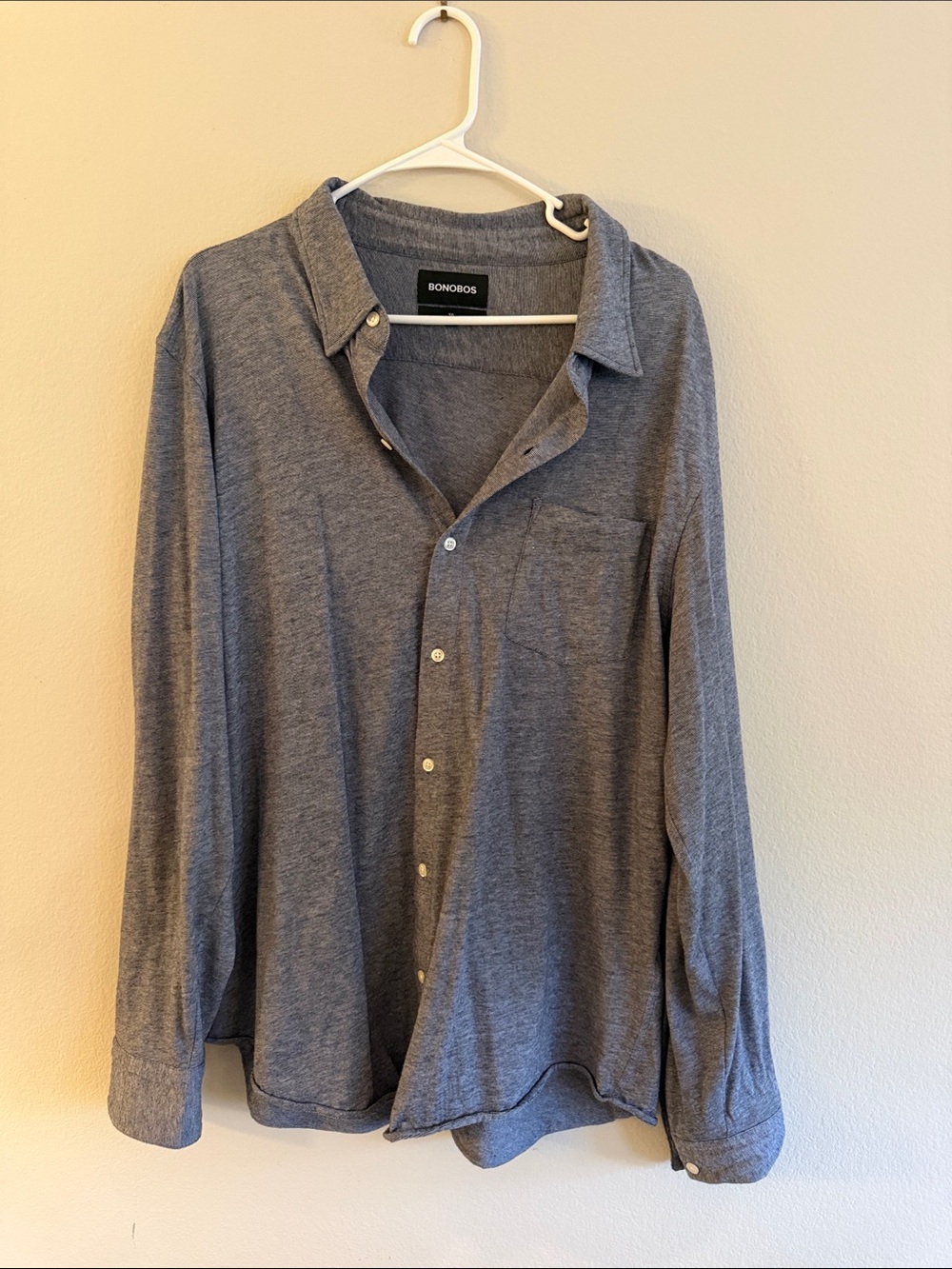 Bonobos Men’s Heather Gray Button-Down Shirt